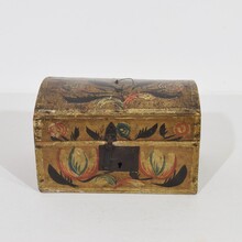 Folk art weddingbox from Normandy, France circa 1750-1800