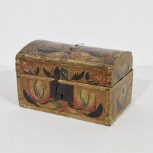 Folk art weddingbox from Normandy, France circa 1750-1800