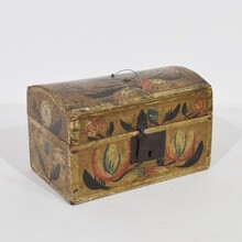 Folk art weddingbox from Normandy, France circa 1750-1800