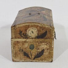 Folk art weddingbox from Normandy, France circa 1750-1800