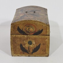 Folk art weddingbox from Normandy, France circa 1750-1800