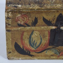 Folk art weddingbox from Normandy, France circa 1750-1800