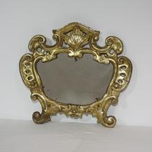 Baroque giltwood mirror, Italy 18th century.