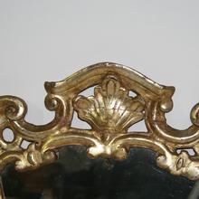 Baroque giltwood mirror, Italy 18th century.