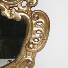 Baroque giltwood mirror, Italy 18th century.