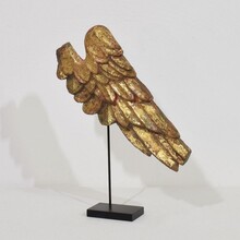 Carved wooden wing of a baroque angel, Italy circa 1750