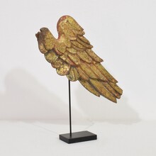 Carved wooden wing of a baroque angel, Italy circa 1750