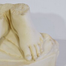 Marble base of a statue, Italy circa 1750-1800