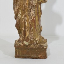 Neoclassical carved wooden Madonna with child, Italy circa 1760-1800