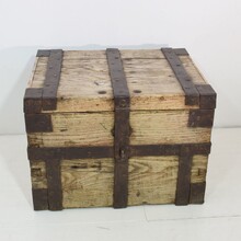 Oak silver chest / strongbox, France circa 1750-1800