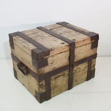 Oak silver chest / strongbox, France circa 1750-1800