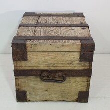 Oak silver chest / strongbox, France circa 1750-1800