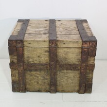 Oak silver chest / strongbox, France circa 1750-1800