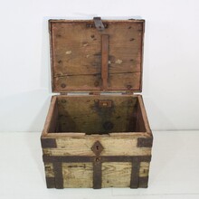 Oak silver chest / strongbox, France circa 1750-1800