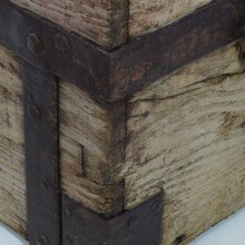 Oak silver chest / strongbox, France circa 1750-1800