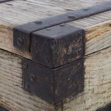 Oak silver chest / strongbox, France circa 1750-1800