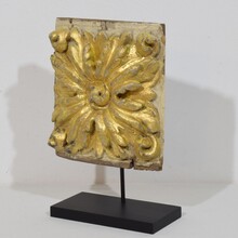 Baroque carved wooden ornament, Portugal circa 1750