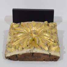 Baroque carved wooden ornament, Portugal circa 1750