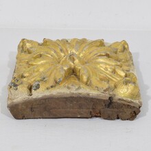 Baroque carved wooden ornament, Portugal circa 1750