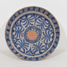 Glazed terracotta bowl, Spain circa 1750-1800