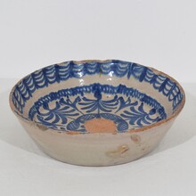 Glazed terracotta bowl, Spain circa 1750-1800