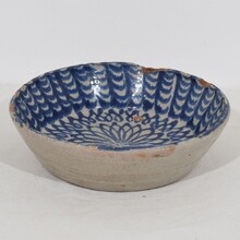 Glazed terracotta bowl, Spain circa 1750- 1800