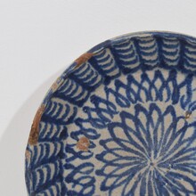 Glazed terracotta bowl, Spain circa 1750- 1800