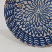 Glazed terracotta bowl, Spain circa 1750- 1800