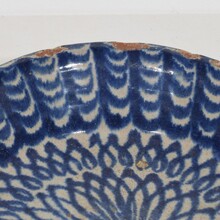 Glazed terracotta bowl, Spain circa 1750- 1800