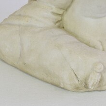 carved white marble angel, France circa 1850