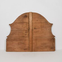 Folk art painted wooden panel with baby Jesus, France 1823