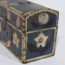 Folk art wedding box from Normandy, France circa 1800-1850