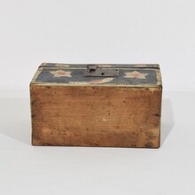 Folk art wedding box from Normandy, France circa 1800-1850