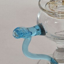 Glass weavers oil lamp, France 19th century