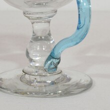 Glass weavers oil lamp, France 19th century