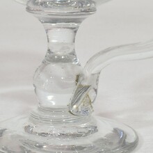 Rare glass weavers oil lamp, France 19th century