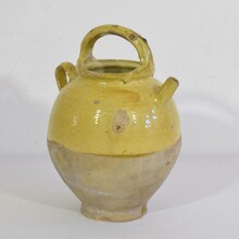 Glazed ceramic jug or water cruche, France circa 1850-1900