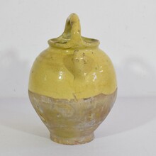 Glazed ceramic jug or water cruche, France circa 1850-1900