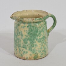 Glazed earthenware Alsace jug, France circa 1850-1900