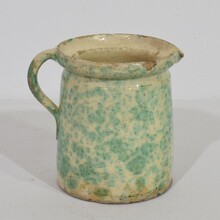 Glazed earthenware Alsace jug, France circa 1850-1900