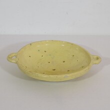 Glazed earthenware strainer, France circa 1880-1900