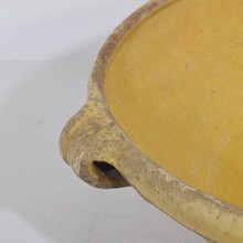 Glazed terracotta dairy bowl or tian, France circa 1850