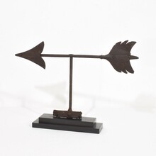 Iron weathervane roof finial, France circa 1800-1850