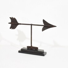 Iron weathervane roof finial, France circa 1800-1850