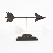 Iron weathervane roof finial, France circa 1800-1850