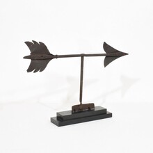 Iron weathervane roof finial, France circa 1800-1850