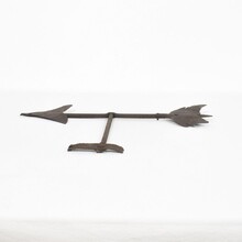 Iron weathervane roof finial, France circa 1800-1850