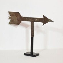 Iron weathervane roof finial, France circa 1850-1900