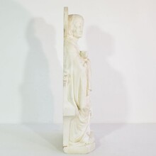 White marble statue of Saint John, France circa 1850