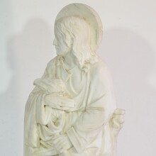 White marble statue of Saint John, France circa 1850